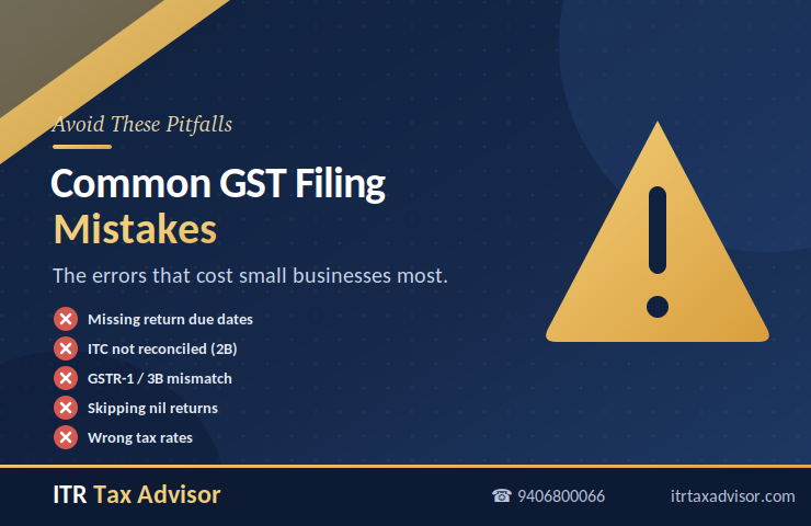 Common GST Filing Mistakes 740x480 Common GST Filing Mistakes 740x480